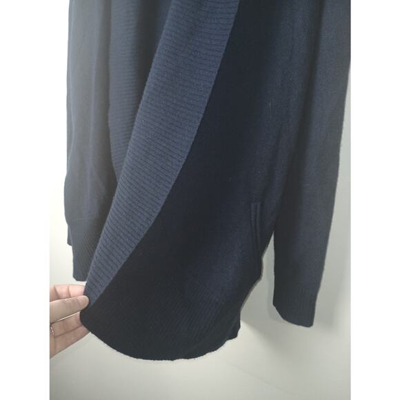 Quince Women's Mongolian Cashmere Open Cardigan Navy Size Medium - Picture 2 of 5